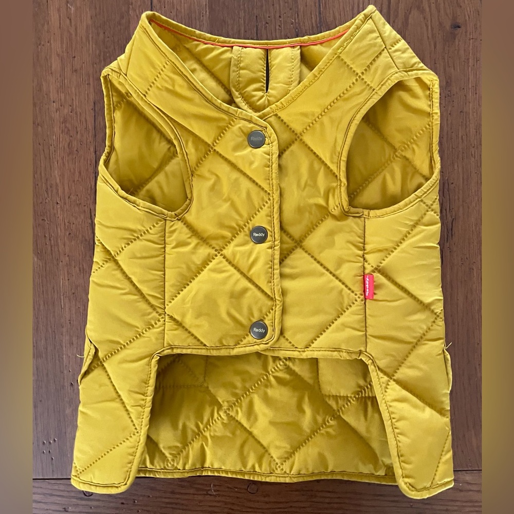 Reddy Golden-Yellow Quilted Dog Vest Size L